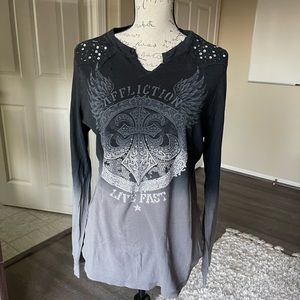 Affliction long sleeved shirt